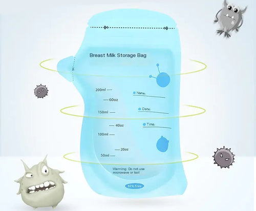 30-Pack 200ml Breast Milk Storage Bags